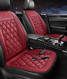 levne -Luxusní vyhřívaný polštář z PU kůže 12V plug-in diamantové prošívání elektrický vyhřívací podložka regulace teploty voděodolný