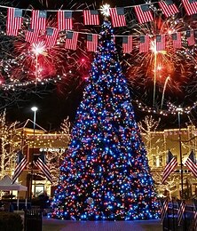 billige -dc24v sikker spenning led xmas strenglys 100m 50m 20m 10m med 800 lysdioder og 400 lysdioder, fairy strip ferielys, ip65 vanntett utendørs belysning til jul, fest, nyttårsarrangementer, us/eu/au/uk