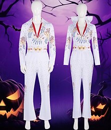 abordables -Superstar Couples Combinaison Déguisements de couple de groupe d'Halloween Adulte Homme Femme Cosplay Utilisation Mascarade Costume de carnaval facile