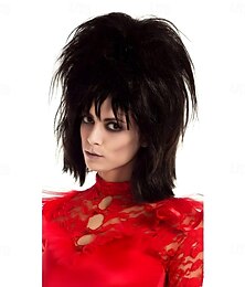 economico -Parrucca di Lydia Deetz - Beetlejuice parrucche Halloween cosplay party