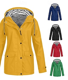 preiswerte -Damen Wanderjacke Winter Draussen Wasserdicht Windundurchlässig Multi-Pocket Reißverschluß vorne 3-in-1-Jacke Leichte Jacke Voller Reißverschluss Camping / Wandern / Höhlenforschung Reisen Dunkel