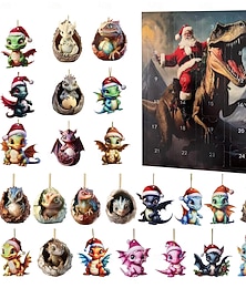abordables -Calendario de adviento de 24 piezas con linda colección de animales, cuenta regresiva de 24 días para Navidad para niñas, niños pequeños, calendarios de adviento, regalos navideños sorpresa para niños, juguetes de dinosaurios