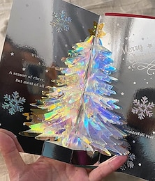 abordables -Carte pop-up 3D arbre de Noël carte de vœux joyeux Noël carte pop-up carte de vacances d'hiver cadeau pour le nouvel an Noël