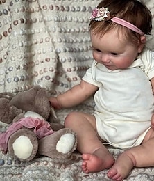 preiswerte -Lebensechte Reborn-Babypuppen – 50,8 cm großes, süßes, lebensechtes, neugeborenes Babymädchen aus Ganzkörper-Vinyl mit Zubehör-Geschenkset für Kinder ab 3 Jahren