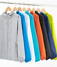 preiswerte -Damen Wanderjacke Draussen Sonnenschutz Atmungsaktiv Leichte Jacke Windbreaker-Jacke Reisen Weiß Königsblau Himmelblau Orange Grün