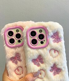 preiswerte -Handy Hülle Handyhüllen Für iPhone 15 14 Pro Max Plus iPhone 13 12 11 Pro Max Rückseite Mit Ständer Stoßfest Retro TPU Plüsch