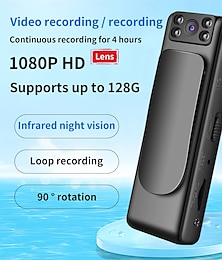 billige -Actionkamera Bærbar Oppladbar Innspilling av bilde- og videofunksjon Mini CMOS-sensor 1080p 128 GB Fjellsykkel
