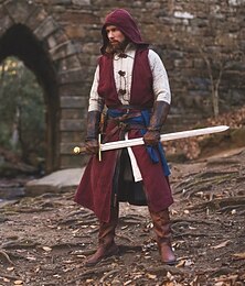 levne -Středověké Renesanční 17. století Tričko Tunika Ranger Elfí Lukostřelba Pánské Viking Fantazie předvečer Všech svatých Karneval Plesová maškaráda LARP Dospělé Tričko