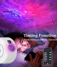 זול -מקרן tuya wifi smart galaxy star, מקרן ערפילית בקרת אפליקציה למסיבות חג ומתנות יום הולדת