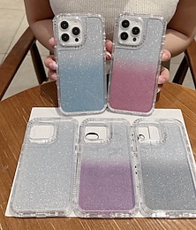 abordables -teléfono Funda Para iPhone 17 Pro Max 17 Air 16 15 14 Pro Max Plus 13 12 11 Pro Max Tarjetas billetera Brillo ostentoso brillante Antigolpes Retro TPU ordenador personal