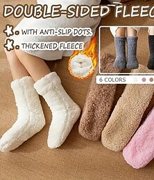 preiswerte -Haussocken Winter Weihnachtssocken für Damen Socken für Damen flauschige Socken Winter Beinwärmer Beinlinge