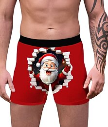 halpa -Joulupukki Eläimet Jouluinen pyjama Retroshortsit Alusvaatteet joululahja Miesten Hauska Joulu Kuvio Aikuiset Joulu Uusi vuosi jouluaatto Joulu Juhla