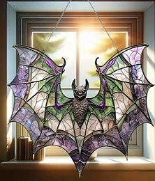 halpa -akryylilepakkaseppari lasimaalaustyylinen ikkunakoristelu monipuolinen halloween-sisustus