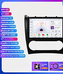 billige -bilradio multimediaspiller for 2004 - 2011 mercedes benz w203 w209 android 9 tommers bilradio multimediaspiller gps navigasjon dsp bluetooth hd-skjerm