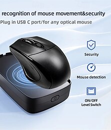 billiga -oupptäckbar mus jiggler 5v 1a simulera musflyttare trådbunden trådlös mus kompatibel för dator väckning för håller datorn aktiv