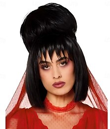 voordelige -lydia deetz pruik - beetlejuice halloween cosplay party pruiken