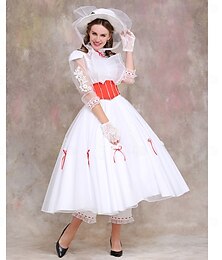 levne -Mary Poppins Šaty Cosplay kostým Kostýmy Filmové kostýmy for Dámské Dospělé Plesová maškaráda Párty