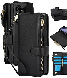 Χαμηλού Κόστους -τηλέφωνο tok Για Samsung Galaxy Z Fold 7 Z Διπλώστε 6 Z Fold 5 Z Fold 4 Z Fold 3 Θήκη κάρτας πορτοφολιού με βάση στήριξης Μαγνητική Φερμουάρ Ρετρό TPU PU δέρμα