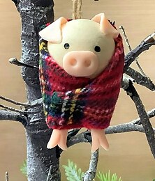 ieftine -porci în pături cadou de Crăciun plastic drăguț porcuș roz agățat 3d porci roz pătură porc decor ziua de naștere pentru ornament de pom de Crăciun