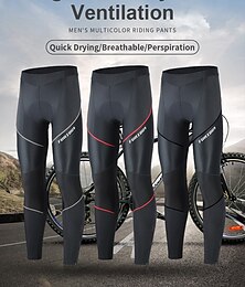 cheap -Men's Bike Pants Bike Bottoms Sports 4D Pad Soft Compression Elastic Black Red Clothing Apparel Bike Wear