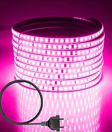 economico -Striscia di Luce LED Impermeabile da Esterno Nastro Flessibile a Righe 120 LED/M con Spina EU UK AU Nessun Driver Necessario Multicolori Perfetto per Uso Interno ed Esterno AC 220~240V 1pz per