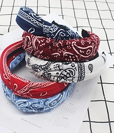 economico -confezione da 6 fasce per capelli vintage da donna, fasce per capelli con nodo elastico da donna, fasce larghe con denti, turbante in tessuto intrecciato, set di fasce lavorate a maglia per donne e