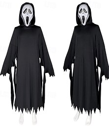 levne -Výkřik Smrt Ghostface Cosplay kostým Maska Dospělé Pánské Dámské Horor Strašidelný kostým Párty Podium Karneval Mardi Gras Jednoduchý karnevalový kostým