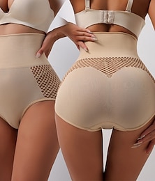 billiga -kvinnors mesh stringtrosa shapewear för kvinnor hög midja forma underkläder sömlösa kroppsformare trosor gördel hemkläder