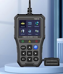 お買い得  -車用 OBD2 スキャナー バッテリー テスター カラー スクリーン コード リーダー 簡単セットアップ エンジン障害ライトをクリア 診断スキャン ツール 電圧読み取り