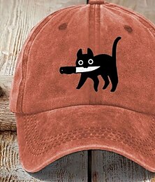 billiga -Herr Basebollkeps Solhatt Trucker Hat Svart Orange Bomull Justerbara Mode Halloween Festival Grafisk Mönster Ledigt / vardag