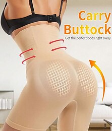 voordelige -dames hoge taille body shaper shorts compressie ondergoed vrouwen buik shapewear ondergoed billen lifter buik controle ondergoed buikwandcorrectie panty shaper naadloze compressie thuis outfits