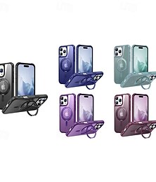 economico -telefono Custodia Per iPhone 16 Pro Max Plus iPhone 15 Pro Max Plus iPhone 14 13 12 11 Pro Max Plus Per retro Con supporto A calamita Supporta la ricarica wireless Retrò Acrilico PC