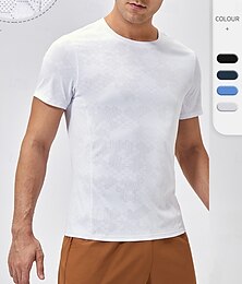 economico -Per uomo T-shirt da corsa Manica corta Maglietta Informale Athleisure Traspirante Asciugatura rapida Morbido Allenamento in palestra Corsa Marcia abbigliamento sportivo Abbigliamento sportivo Tinta