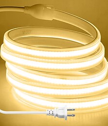 economico -3M 5m 10m Set luci 288 LED COB 15 mm 1Impostare la staffa di montaggio 1 set Bianco caldo Bianco Bianco netto Strisce LED All'aperto Impermeabile Vacanze 220-240 V 110-120 V