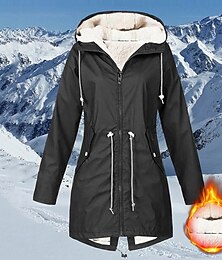 abordables -Mujer Chaqueta de lana para senderismo Invierno Al aire libre Impermeable Templado Suave Cómodo Chaquetas de Lana Cremallera completa Camping / Senderismo / Espeleología Viaje Deportes de Invierno