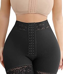billiga -kvinnors spetskroppsformare för kvinnor rumpa lyftande shapewear magkontroll trosor med krokstängning hemkläder