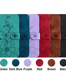 abordables -teléfono Funda Para iPhone 17 Pro Max 17 Air 16 15 14 Pro Max Plus 13 12 11 Pro Max Mini Funda Trasera con Soporte con correa de muñeca Ranura para tarjetas Retro TPU Cuero de PU