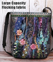 abordables -sac à bandoulière brodé floral bohème pour femme, sac à bandoulière artistique fait main avec un motif de fleurs colorées, parfait pour les tenues décontractées et de festival