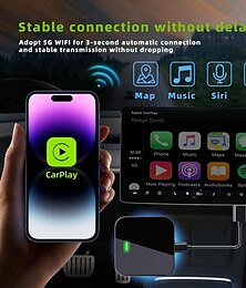 economico -adattatore wireless carplay per iphone adattatore wireless apple carplay converte cablato in dongle carplay wireless plug &riproduci wifi auto connessione veloce per auto