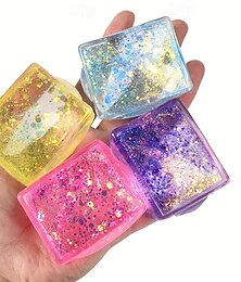 voordelige -4pcs Aurora Malt Gum Ijsblokjes - Ontspan Knijpbare Speelgoed Voor Kinderen  Volwassenen Trage Terugslag Tofu Textuur Kerstcadeau