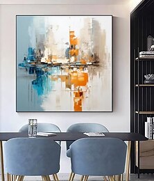 billiga -handgjord oljemålning canvas väggdekoration modern abstrakt konst för heminredning rullad ramlös osträckt målning