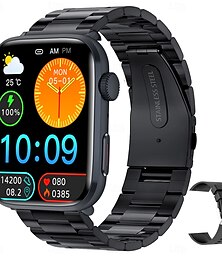 abordables -iMosi T92 Reloj inteligente 1.81 pulgada Smartwatch Reloj elegante Bluetooth Monitoreo de temperatura Podómetro Recordatorio de Llamadas Compatible con Android iOS Mujer Hombre Llamadas con Manos