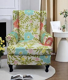 voordelige -bloemen wingback stoelhoes stijlvolle en rekbare hoes voor wingback stoelen duurzame meubelbeschermer perfect om een vleugje elegantie toe te voegen aan uw interieur