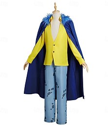 billiga -Havsäventyrare Trafalgar lag Stråhattpirat Animé Byxa Cosplay-kostym Kappa Cosplay-kostymer Maskerad Kappa Byxor Hatt Till Herr Vuxna