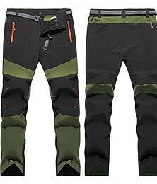 baratos -Homens Calças de Combate Calça Cargo Calças Táticas Militar Retalhos Ao ar livre Normal Prova-de-Água Respirável Secagem Rápida Calças Cinzento Escuro Preto Caça Alpinismo Campismo / Escursão