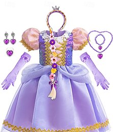 halpa -Tähkäpää Satuteema Prinsessa sofia Kukka tyttö mekko Teema juhlapuku Tylli Mekot Cosplay Elokuva-cosplay for Tyttöjen Lasten Naamiaiset Häät Häävieras