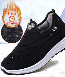 olcso -férfi vízálló felbújós téli cipő plüss béléssel és csúszásgátló talppal – meleg szabadtéri sétacipő