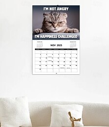 preiswerte -Kalender 2025 mit verpissten Katzen Kalender 2025 mit Feiertagen lustige Geschenke mit Katzenmotiven für Katzenliebhaber
