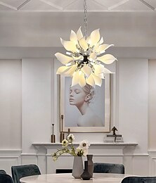 economico -lampada a sospensione moderna di lusso sala da pranzo lampada a sospensione ceramica bianca camera da letto lampade decorative led 110-240v