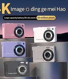 abordables -Cámara digital compacta FHD 1080p Cámaras digitales Cámara de apuntar y disparar Cámaras digitales asequibles La mejor idea para regalar